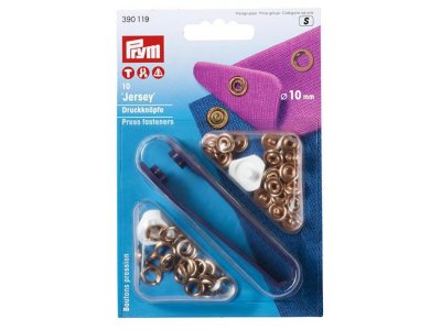 Prym 10 NF-Druckknopf Jersey MS 10 mm - kupferfarben