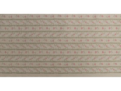 Hochwertige Webware Panel ca. 85 cm x 160 cm - Rosenmuster - schlamm