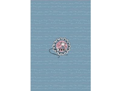 Jersey Digitaldruck Stenzo Sewing PANEL ca. 60 cm x 50 cm - Mädchen mit Nadel und Faden - blau