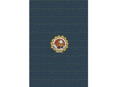 Jersey Digitaldruck Stenzo Sewing PANEL ca. 60 cm x 50 cm - Mädchen mit Nadel und Faden - navy