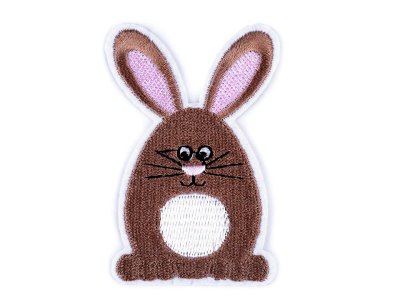 Aufbügler 5 x 7 cm - Hase - braun