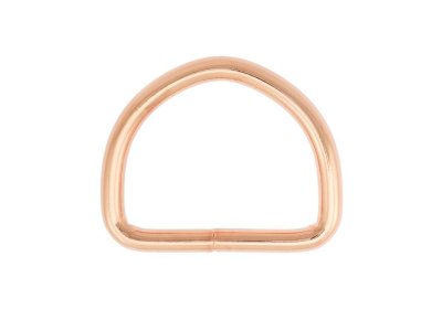 Halbrundringe / D-Ringe Metall - 2 Stück ca. 40 mm - roségold