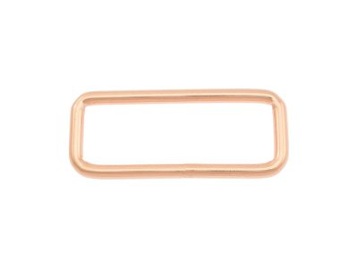 Taschenschlaufen vierkantig Metall - 2 Stück ca. 40 mm - roségold