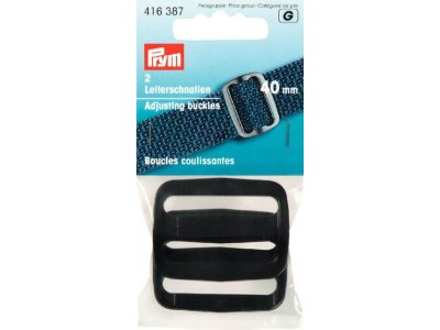  Prym 2 Leiterschnallen 40mm - schwarz
