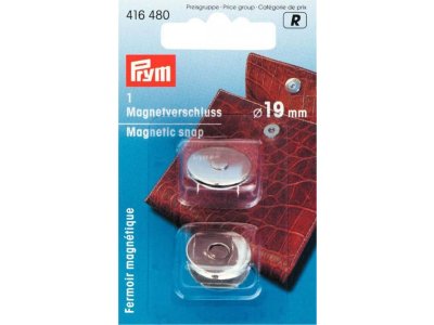 Prym Magnet-Verschluß 19mm - silberfarben