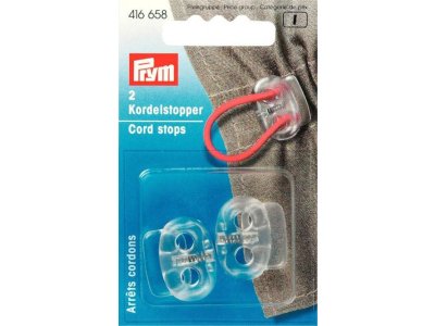 Prym 2 Kordelstopper - transparent