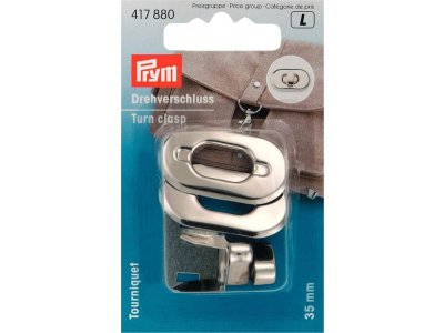 Prym Drehverschluss 35 mm - silberfarben