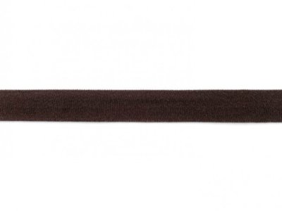 Jersey-Schrägband 20mm schokobraun