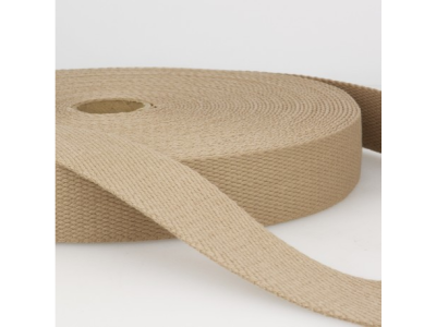 Gurtband Baumwolle 40 mm - uni sand