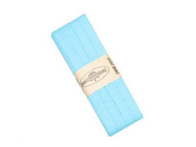 Jersey Schrägband Oaki doki gefalzt 20 mm x 3 m - türkis