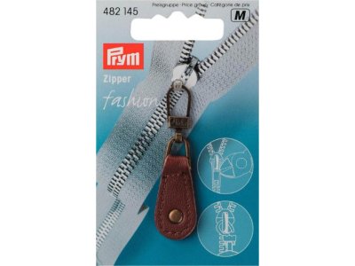 Prym Fashion-Zipper Leder - braun
