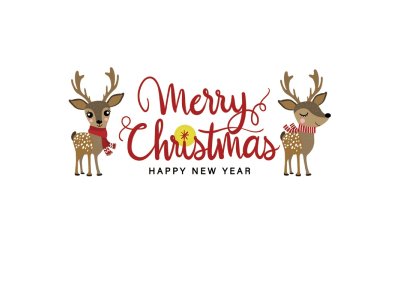 Transfer-Applikation zum Aufbügeln ca. 25,0 cm x 10,7 cm - Merry Christmas 