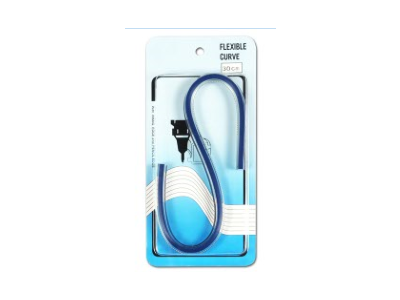 Kurvenlineal flexibel 30 cm - blau