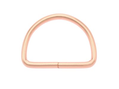Halbrundringe / D-Ringe Metall - 1 Stück ca. 50 mm - roségold