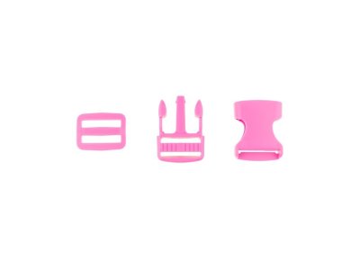 Steckverschluss Kunststoff ca. 2,5 cm - pink