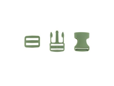 Steckverschluss Kunststoff ca. 2,5 cm - olive