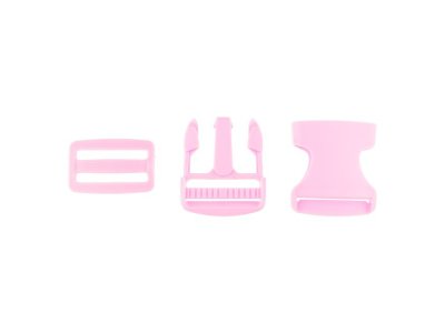 Steckverschluss Kunststoff ca. 3,8cm - rosa