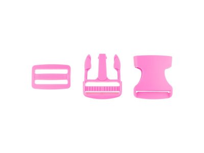 Steckverschluss Kunststoff ca. 3,8cm - pink