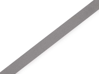 Reflexband 10 mm zum Aufbügeln - uni grau