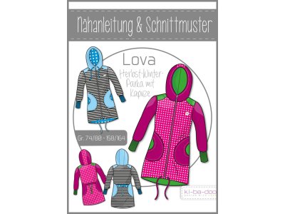 Papierschnittmuster ki-ba-doo Lova Herbst-Winter Parka mit Kapuze Mädchen
