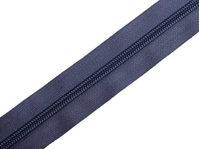 Endlosreißverschluss 5mm - graublau