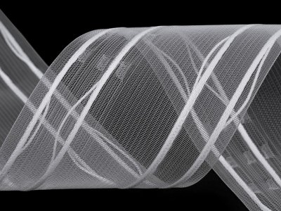 Gardinenband Smokfalten Breite 10 mm - transparent