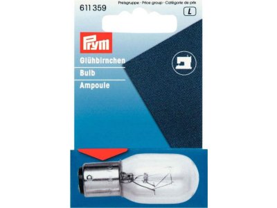 Prym Glühbirne für Nähmaschinen 15W 220-240V Bajonettfassung