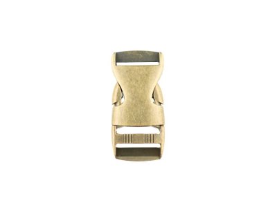 Steckschnalle Metall - 25 mm -altgold 
