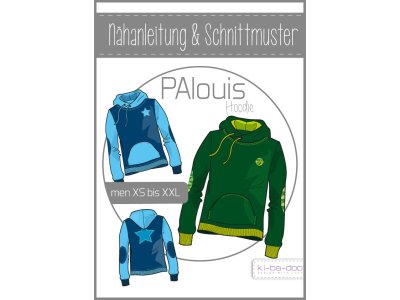 Papierschnittmuster ki-ba-doo PAlouis Hoodie Herren