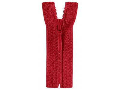 Reißverschluss Opti S40 Tropfen nicht-teilbar 60 cm - rot
