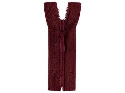 Reißverschluss Opti S40 Tropfen nicht-teilbar 60 cm - bordeaux