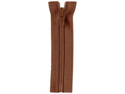 Reißverschluss Opti S40 Fulda nicht-teilbar 10 cm - braun