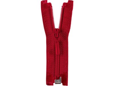 Reißverschluss Opti S40 Tropfen teilbar 25 cm - rot