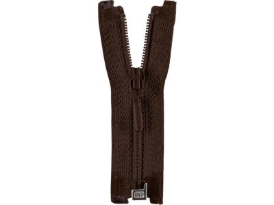 Reißverschluss Opti S40 Tropfen teilbar 25 cm - schokobraun