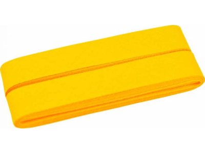 Hochwertiges Schrägband Baumwolle gefalzt 20 mm - 5 Meter Coupon - uni pastell orange