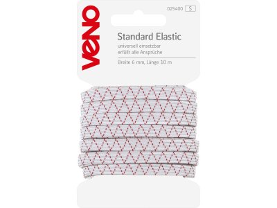 Standard Elastic SB 6mm x 10m - weiß