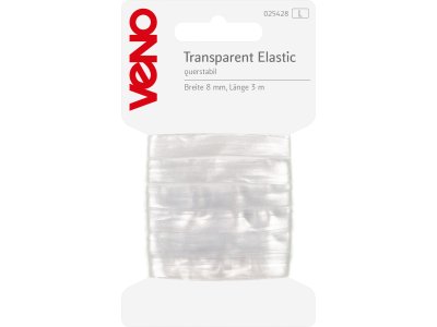 Elastic SB 8mm x 3m Coupon - transparent