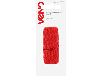 Nähgummi Faden elastisch 30m - rot