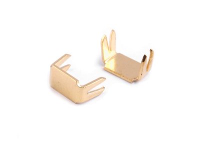 Endstücke für Reißverschlüsse 3 mm - 10 Stück - gold