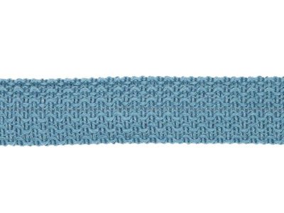 Einfasstresse Wolle 32 mm - Wellenmuster - jeansblau