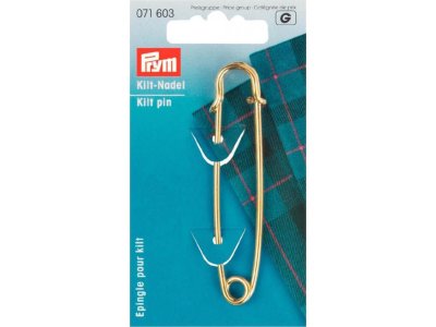 Kiltnadel Prym 76 mm - goldfarben