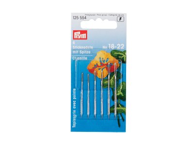 Sticknadeln mit Spitze Prym ST 18-22 - silberfarben - 6 Stück