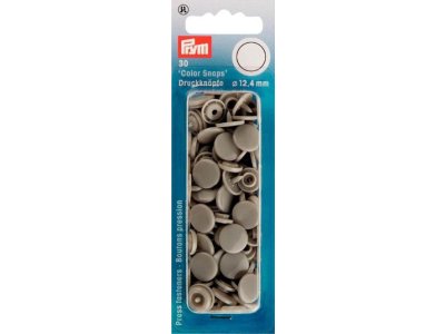 Prym 30 Druckknöpfe 12,4mm - grau