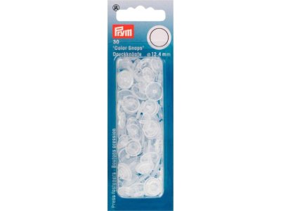 Prym 30 Druckknöpfe 12,4mm - transparent matt