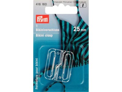 Prym Bikini- und Gürtelverschluss 25mm - transparent
