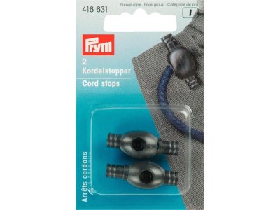 Prym 2 Kordelstopper - schwarz