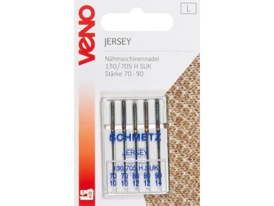 Nähmaschinennadeln Jersey 130/705 Stärke 70-90 - 5 Stück