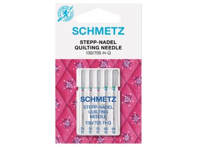 Quilting Schmetz Nähmaschinennadeln - Quilting Needle 130/705 - 75/90 mm - 5 Stück