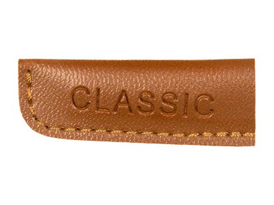 Kordelenden Lederimitat Classic groß - braun