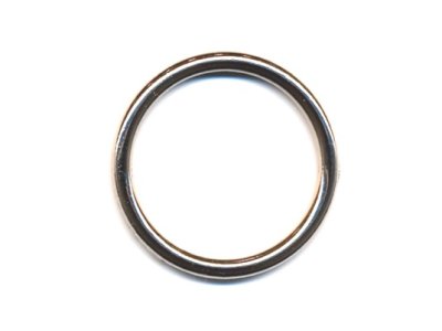 O-Ring Rundring vernickelt 30mm silber